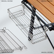 WHUEAL Foldable Aluminum Desk Shelf Organizer Portable Hanging Storage Basket For Table Office Campi
