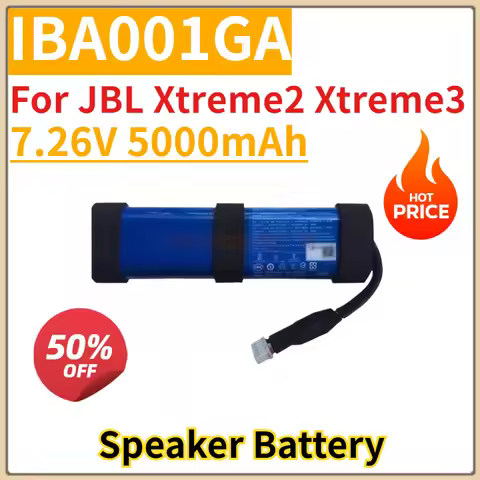 7.26V 5000mAh IBA001GA Battery For JBL Xtreme2 Xtreme3 Replacement Rechargeable Speaker