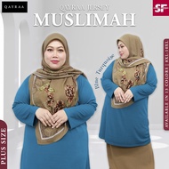 𝐐𝐀𝐘𝐑𝐀𝐀 Jersi Muslimah 𝐏𝐋𝐔𝐒 𝐒𝐈𝐙𝐄 8XL-10XL (𝐏𝟐) / Baju Jersey Muslimah Plain /  Muslimah Jersey