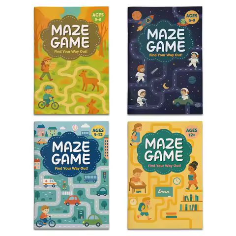 Maze Challenge Books for Children – Improve Thinking and Problem-Solving Skills with Fun Mazes