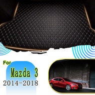 Car Rear Trunk Mats For Mazda3 Mazda 3 BM BN 2014~2018 Tank Organizer Mat Car Trunk Storage Pad Car Mats Voiture Car Accessories
