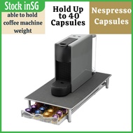 NESPRESSO Organizer - 40 PCS Original Capsule Storage Drawer + Machine Rack