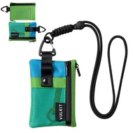 VULKIT-กระเป๋าสตางค์ป้องกัน RFID แบบมินิมอลลิสต์พร้อมหน้าต่าง ID ดีไซน์กันน้ำสายคล้องและพวงกุญแจ-VW1