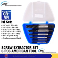 6 pcs Screw Extractor Set American Tool 8959420