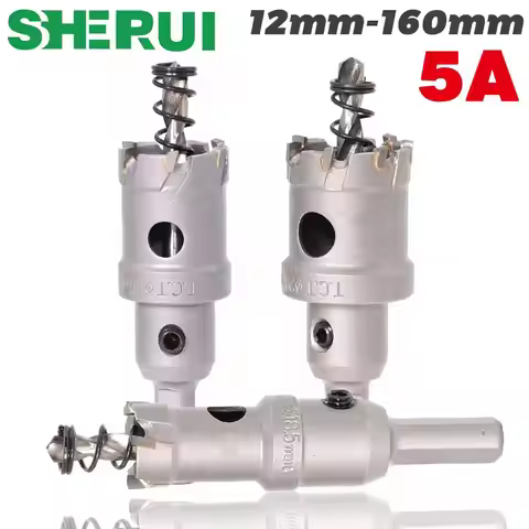 1 pc 5A Carbide Tip TCT Drill Bit Hole Saw 12-160mm Drill Bit Set Hole Saw Cutter For Stainless Stee
