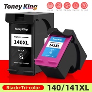 TONEY KING Untuk Penggantian Kartrij Dakwat HP 140 140XL 141XL Untuk HP 140 141 XL Deskjet D4263 Pho