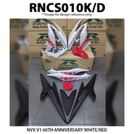 Cover Set Rapido NVX V1 V2 Yamaha 60th Anniversary White Red NVX155 Accessories Motor Putih NVX 155 