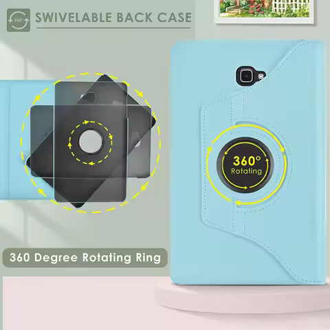 Case for Samsung Galaxy Tab A 10.1 inch 2016 (SM-T580 T585 T587) 360 Rotating Stand Galaxy Tab A9 A9