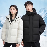 Ready Stock Men Women Couples Fashion Down Jacket Winter White Duck Down Jacket Short Loose Street Wear Jacket Hooded White Duck Down Down Jacket Youth Couple Hooded Korean Casual Short Down Jacket Korean Version Street Wear Jacket White Duck Down Down Ja