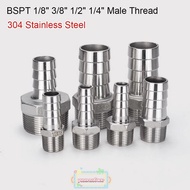 IYUSENSS6W 1Pcs Hose Connector, BSPT 304 Stainless Steel Pipe Joint,  Male Thread Connector Adapter 