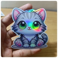 Cute 3D Hologram Cat Stickers