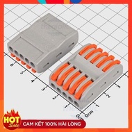 [2 Pieces]- PCT-5-5 Coupling, 5-Slot Wire Connector 32A 250V, Wire Size 0.08-4mm2 ChipViet Store