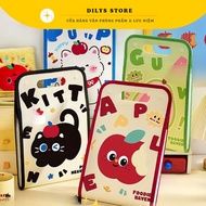 A4 document File, A4 BUTTON vertical document bag with 13 ANIMALS compartments document storage cove