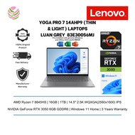 Lenovo Yoga Pro 7 14AHP9 83E30056MJ 14.5'' 2.5K Laptop Luna Grey (Ryzen 7 8845HS, 16GB, 1TB, RTX3050