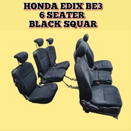 Car Seat / Kusyen Kereta Honda Edix BE3 2008 Year's Car Seat / Kusyen Kereta / 6 Seater ( Black & Sq