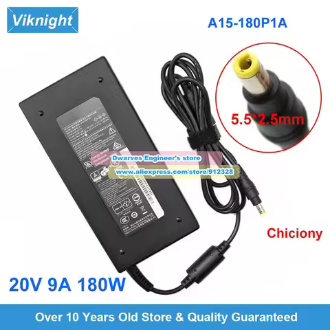 20V 9A 180W AC Adapter A15-180P1A A18A071P A17-180P4B Charger For MSI GF65 THIN 10UE 3060 GF75 MS-16