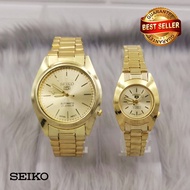 Seiko 5 21 Jewels Automatic Movement All Gold Stainless Steel Watch