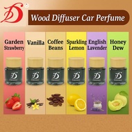Dwangi Wood Diffuser Car Perfume Garden Strawberry Vanilla Coffee Beans Sparkling Lemon English Lave