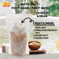 Epsom Salt Bath / Foot Soak - for Tired Feet, Smelly Feet, Detox Body , Relax Spa, - by Big Care Mart