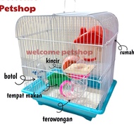 Rs562 Hamster Cage - Hamster House - Plus Fullset Hamster Toy