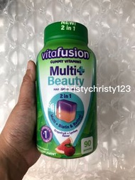 (現貨 90粒) ~Vitafusion 多種維他命+美容果汁軟糖 (Vitafusion Multi + Beauty Gummies) ~到期日: 2024年 06月