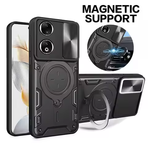 Shockproof Armor Case for Honor 90 Lite X8 X8a X8b X8c X7 X7a X6b 4G Honor90 5G Magnetic Ring Holder