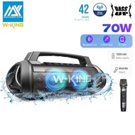 W-KING D10 70W Deep Bass Portable Speakers Bluetooth Wireless, 120W Max Loudest Bluetooth Speaker, I