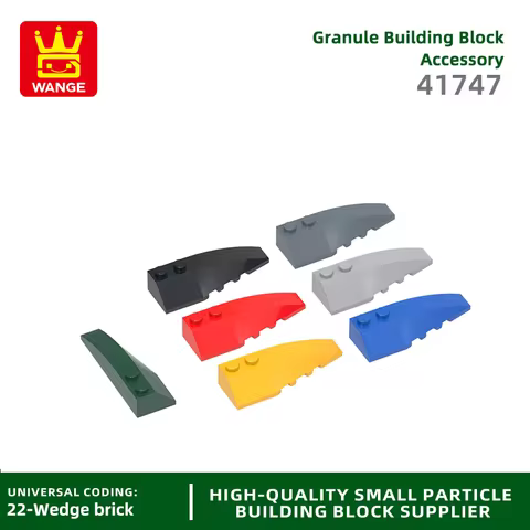Wange 47Pcs/Lot 41747 2x6 Right Wedge Building Blocks Moc Accessories Compatible with Bricks DIY Chi