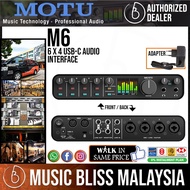 MOTU M6 6x4 USB-C 6-Channel Audio Interface for Mac PC & Mobile Phone with Independent preamp ultra-