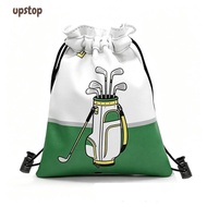 UPSTOTO Golf Valuables Pouch, Waist Pouch with Hook Drawstring Golf Tee Bag, Professional Water-resi