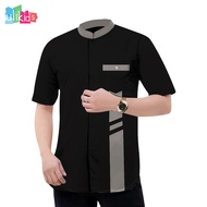 Ulikids Baju Koko Muslim Laki-Laki Pria Dewasa Lengan Pendek Bahan Katun Toyobo Premium Termurah Dan