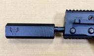 【楊格玩具】現貨~ 魚鷹滅音管 逆14牙 鋁製滅音管 消音器 短劍衝鋒槍專用 Kriss Vector 滅音管~長/短版