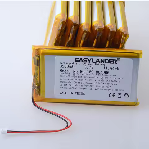 Lithium Polymer Battery 3.7V 3200mAh 804169 Compatible 804066 for Open Source Console R36S Game Mach