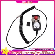 JR-Universal Cnc 4  Mpg Pendant Hand Wheel 100 Pulse 5V & Emergency Stop Cnc Router Handwheel 4Axis 