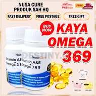 NUSA CURE SACHA INCHI OIL SACHA INCHI Raja Omega 3,6,9 Vitamin A & E FREE GIFT ORIGINAL HQ