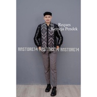 ANSTORE14 - BAJU TENUN COUPLE PUSPA HITAM - KEBAYA COUPLE TENUN KONDANGAN PREWEDDING PASANGAN