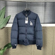 NY洋基隊MLB 情侶純色短款麵包羽絨服外套