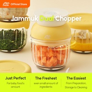 [Malang Honey] JAMMUK เครื่องปั่นอาหารเด็ก Dual Chopper 40W เหมาะสําหรับใช้บดอาหารเด็กพร้อมภาชนะแก้ว