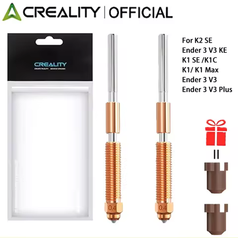 Creality K2 SE Nozzle 0.4mm 2PCS, Unicorn Quick-Swap Nozzle,for Creality K1C/Ender 3 V3 Plus/3 V3/3 