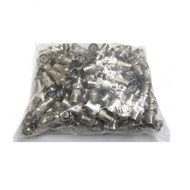 Mastersat หัว BNC เกลียวนอก สำหรับต่อสาย RG6 กล้องวงจรปิด อย่างดี เกรด A แพ็คถุง 100ตัว (ต้องใช้หัว