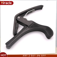 MIRACLE Portable Size Guitar Tuner Clamp Professional Key Trigger Capo for Folk Guitar Classical Guitar Ukulele