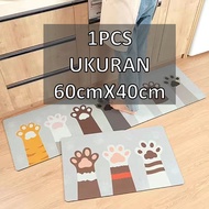 Inaso Keset Kaki Dapur Anti Slip Keset Kaki Alas Lantai Teras Ruang Tamu Kitchen Floor Mat HBC345