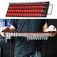 80-Piece Socket Organizer Rack 3/8 1/2 1/4 Magnetic Bits Holder Set for Socket Set Organization S6-L