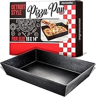 10x14 Detroit Style Pizza Pan – Non-Stick Coated Deep Dish Aluminum Pan for Focaccia, Sicilian Bread