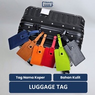 GANTUNGAN Luggage Incheon LeatherTAG, Hajj Luggage Name Hanger, Leather Bag NameTAG LuggageTAG