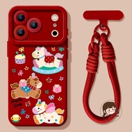 Cute Pony New Year Red Phone Case For Vivo Y17 Y17S Y16 Y15S Y15A Y15 Y13 Y12S Y12A Y12 Y11 Y11S Y11