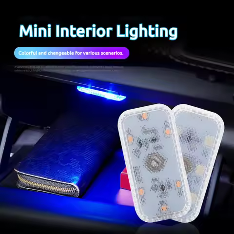 LED Square Touch Light Mini Wireless Car Interior Light Car Dome Reading Light (Door Footer Trunk St