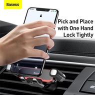 Baseus Car Phone Holder for Car Air Vent Mount Cell Phone Support Phone Holder Stand for iPhone Samsung Metal Gravity Phone Hold