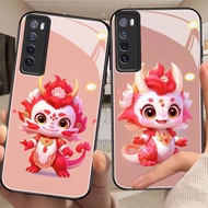 DMY case dragon huawei nova8 nova9 nova11 i nova3i nova10 y7 nova2 nova5i nova3 nova4 I y7a e nova7 y9 nova7 pro se prime 2019 lite tempered glass case