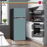LG GN-B452PMFK 493L Top Freezer Fridge in Clay Mint Finish Multi Air Flow 5 Star GNB452PMFK LinearCo